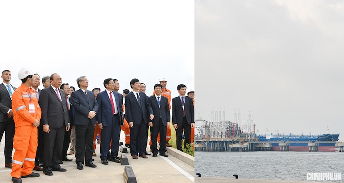 Thủ tướng thăm nhà máy lọc dầu Nghi Sơn. Ảnh: Chinhphu.vn