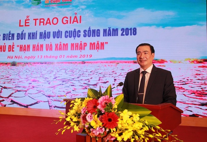 Ông Nguyễn Văn Toàn – Tổng biên tập Tạp chí Môi trường và Cuộc sống, Trưởng ban Tổ chức phát biểu tại Lễ trao giải