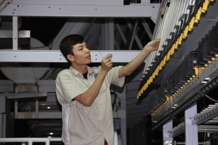 PVTEX chính thức nâng công suất Nhà máy sản xuất Xơ sợi polyester Đình Vũ lên 10 dây chuyền sản xuất sợi DTY.