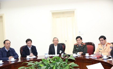 Phó Thủ tướng Trương Hòa Bình chủ trì cuộc họp. Ảnh: VGP