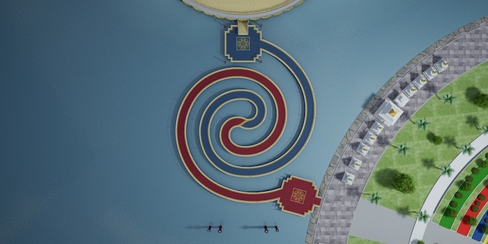 Cầu Đại lạc Kim Cương Mandala - ảnh đồ họa