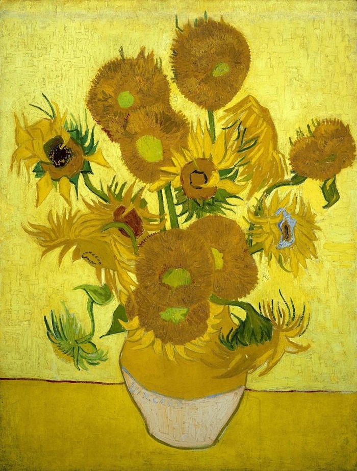Tác phẩm &quot;Hoa hướng dương&quot;, 1889, Sơn dầu trên toan, 95 x 73 cm, Bảo tàng Van Gogh Museum, Amsterdam