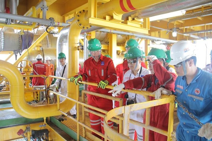 Lãnh đạo PVN kiểm tra công tác tại mỏ Cá Tầm vào tháng 1 năm 2019