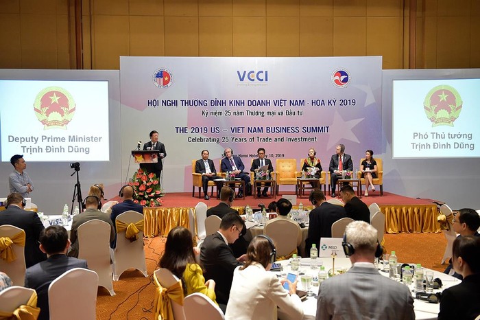 Hội nghị Thượng đỉnh Kinh doanh Việt Nam 2019. Ảnh: VGP/Nhật Bắc