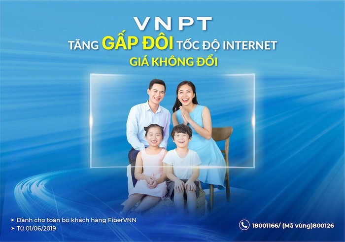 VNPT nâng gấp đôi tốc độ Internet cố định cho gần 50% người dân Việt Nam