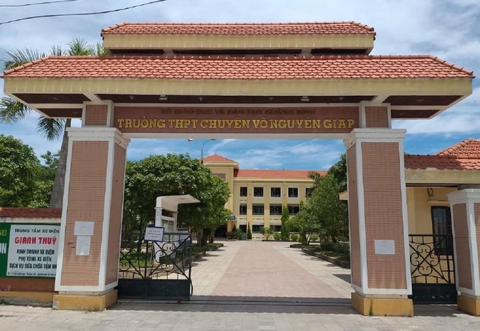 Trường trung học phổ thông chuyên Võ Nguyên Giáp (Quảng Bình). Ảnh: NP