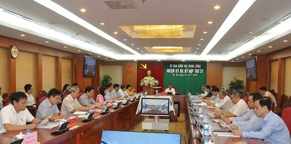 Từ ngày 02 đến 04/7/2019, tại Hà Nội, Ủy ban Kiểm tra Trung ương đã họp kỳ 37. Ảnh: Ubkttw.vn