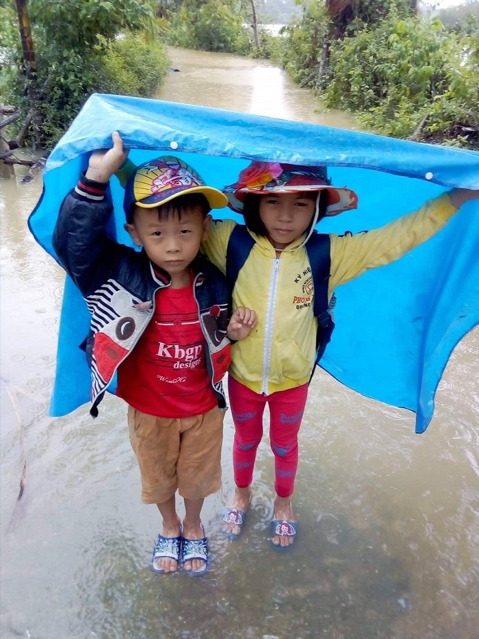 Em Trần Hữu Trâm, Trần Hữu Bảo mang cặp đội áo mưa trở về lòng buồn bã.