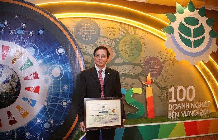 Phó Chủ tịch Hội đồng quản trị HDBank Nguyễn Thành Đô tại Lễ công bố các doanh nghiệp bền vững năm 2019.