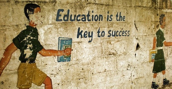 Giáo dục là chìa khóa dẫn tới thành công (ảnh chưa rõ tác giả)