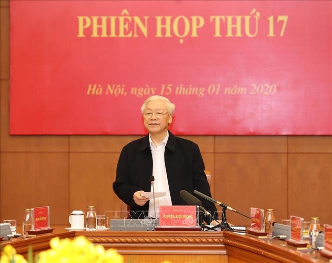 Tổng Bí thư, Chủ tịch nước Nguyễn Phú Trọng phát biểu chỉ đạo phiên họp. Ảnh: Trí Dũng/TTXVN