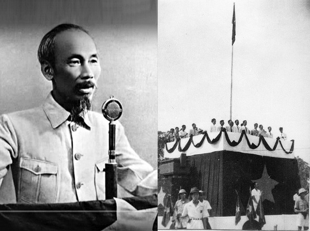 Ngày 2/9/1945, Hồ Chủ tịch đọc Tuyên ngôn độc lập, khai sinh nước Việt Nam Dân chủ Cộng hòa. Lúc này, Đảng ta tròn 15 tuổi. Nguồn ảnh: Bảo tàng Lịch sử quốc gia.