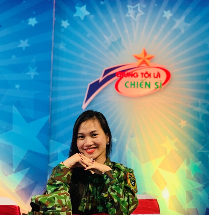 Cô Hà Thị Diệu Thúy là MC “cộng tác viên” của Bộ Chỉ huy Quân sự tỉnh Bà Rịa – Vũng Tàu (Ảnh: CTV)