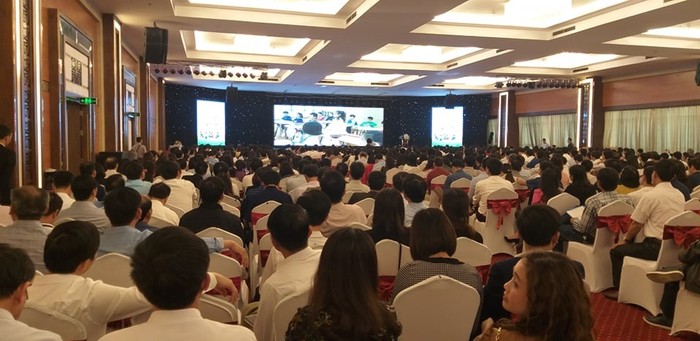Hội thảo sách giáo khoa được diễn ra tại khách sạn Mường Thanh (Thanh Hóa) sáng 26/2.