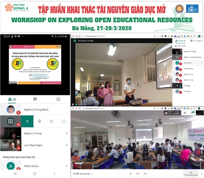 Hiệp hội Các trường đại học, cao đẳng Việt Nam tổ chức khóa Tập huấn khai thác tài nguyên Giáo dục Mở đầu tiên tại Trường Đại học Đông Á.