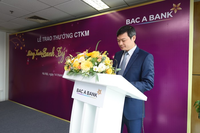 Ông Nguyễn Việt Hanh - Phó Tổng Giám đốc Ngân hàng Thương mại Cổ phần Bắc Á phát biểu chào mừng