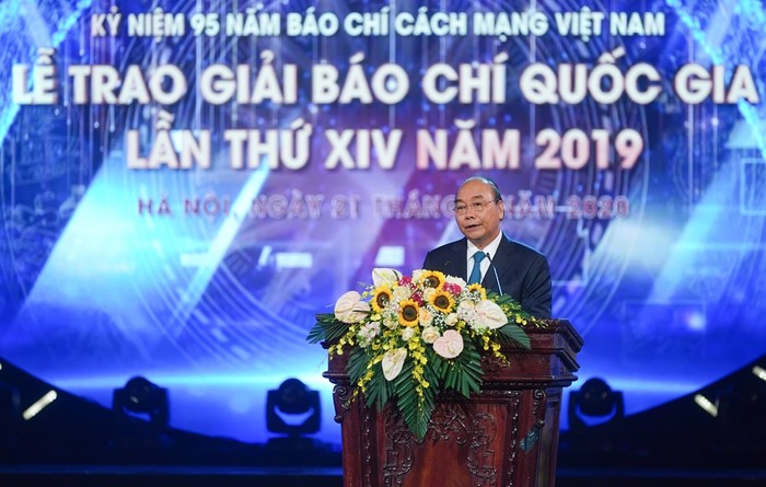Thủ tướng Chính phủ Nguyễn Xuân Phúc phát biểu tại buổi lễ. (Ảnh: VGP/Quang Hiếu)