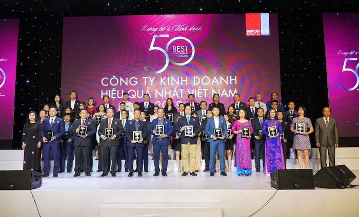 Lễ công bố Bảng xếp hạng &quot;50 Công ty Kinh doanh Hiệu quả nhất Việt Nam&quot; năm 2019 vừa diễn ra vào ngày 10/7 tại Thành phố Hồ Chí Minh.