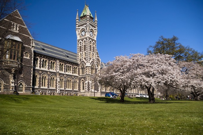 Một góc cổ kính của trường Đại học Otago.
