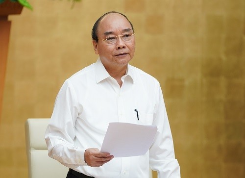 Thủ tướng Nguyễn Xuân Phúc phát biểu kết luận Hội nghị (Ảnh: VGP/Quang Hiếu)