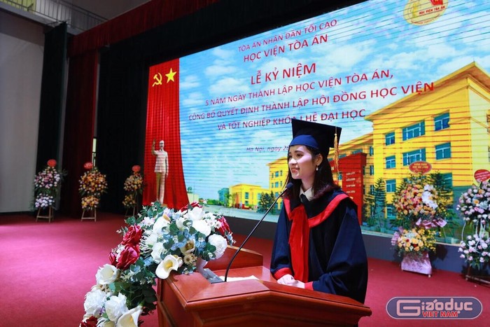 Huyền Trang trong lễ tốt nghiệp. (Ảnh: Nhân vật cung cấp)