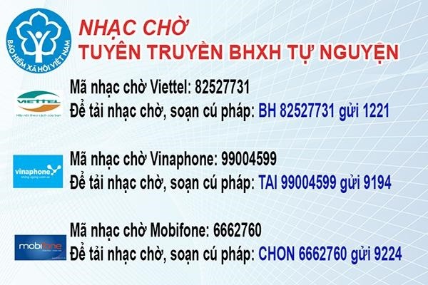 Hướng dẫn cài đặt nhạc chờ tuyên truyền bảo hiểm xã hội tự nguyện