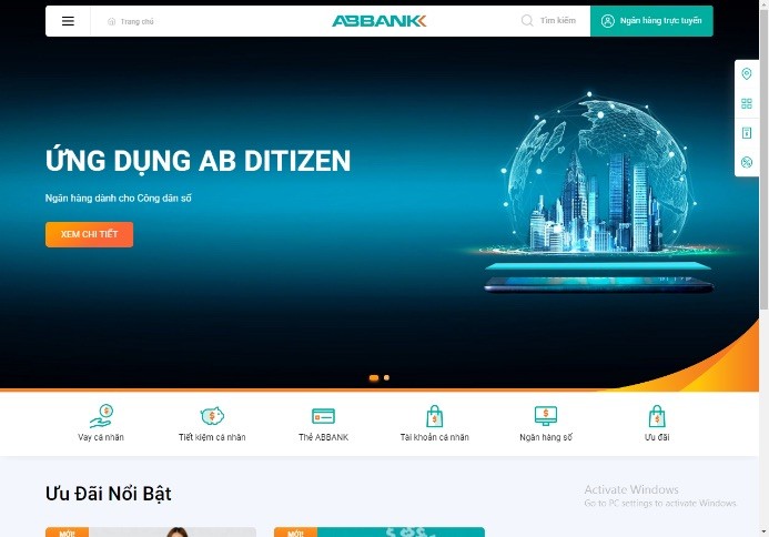 Ngày 18/9 ABBANK đã chính thức ra mắt website mới theo cấu trúc nền tảng và ngôn ngữ thiết kế hiện đại, thân thiện