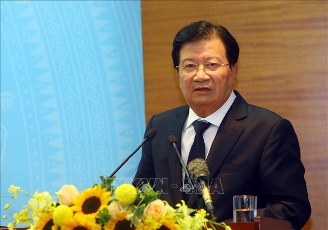 Phó Thủ tướng Chính phủ Trịnh Đình Dũng là Chủ tịch Hội đồng thẩm định quy hoạch vùng thời kỳ 2021 - 2030, tầm nhìn đến năm 2050. Ảnh: TTXVN