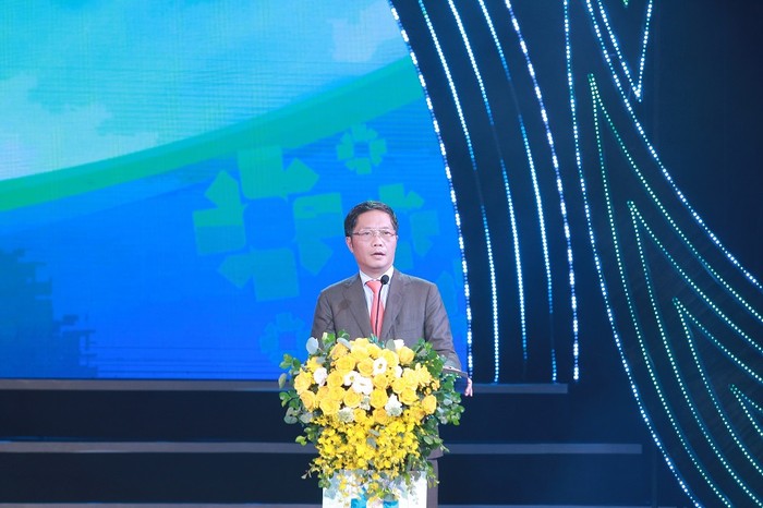 Bộ trưởng Bộ Công thương - ông Trần Tuấn Anh phát biểu tại lễ trao giải.