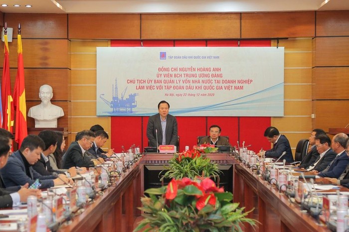 Chủ tịch Ủy ban quản lý vốn nhà nước Nguyễn Hoàng Anh phát biểu kết luận.