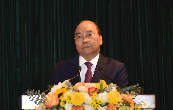 Thủ tướng Nguyễn Xuân Phúc: Hoàn thiện cơ chế phòng ngừa, bảo đảm &quot;không thể tham nhũng&quot;. Ảnh: VGP/Quang Hiếu.