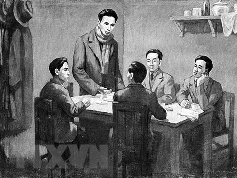 Từ ngày 6/1-7/2/1930, Hội nghị hợp nhất các tổ chức Cộng sản, thành lập Đảng Cộng sản Việt Nam họp ở Hong Kong (Trung Quốc) dưới sự chủ trì của đồng chí Nguyễn Ái Quốc thay mặt cho Quốc tế Cộng sản. (Ảnh: Tư liệu/TTXVN phát)