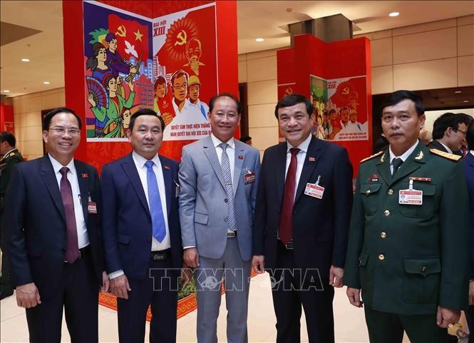 Đoàn đại biểu Đảng bộ tỉnh Quảng Nam dự phiên họp trù bị.