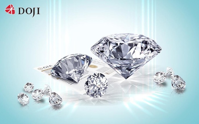 DOJI được biết đến là 1 thương hiệu kim cương uy tín hiện nay.