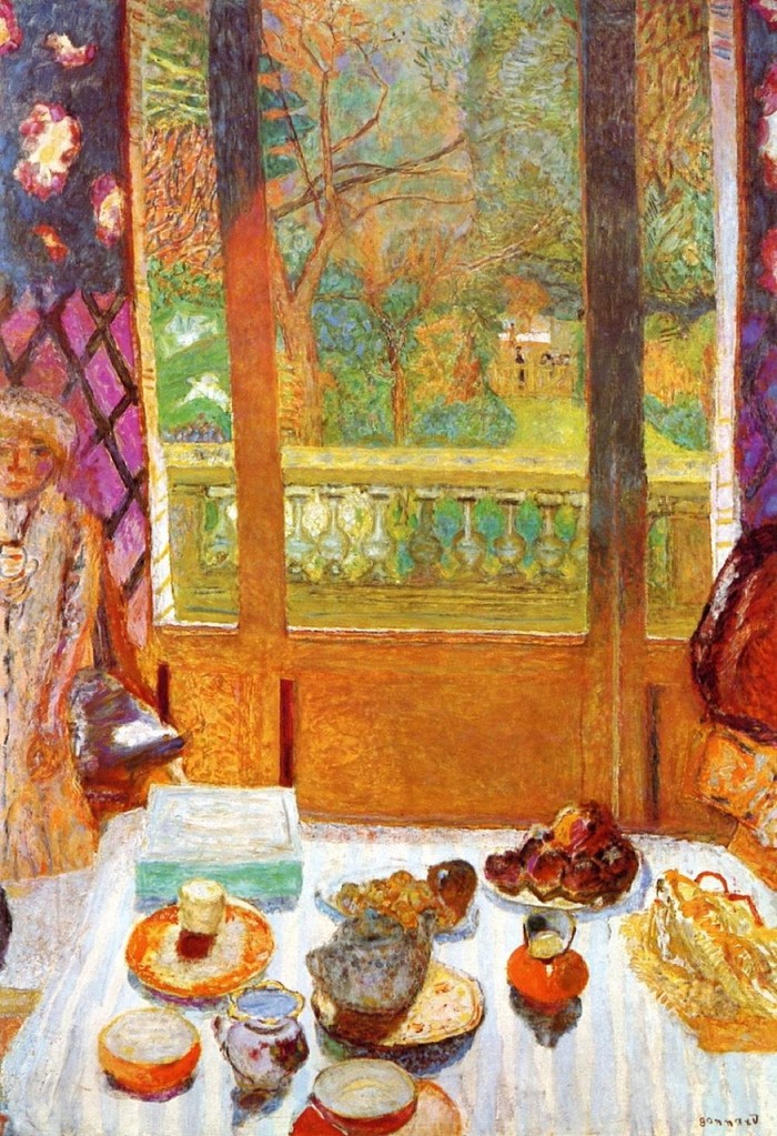 Tác phẩm “Phòng ăn sáng” của Bonnard đem đến sự thân mật, gần gũi