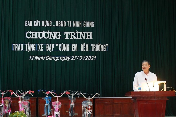 Ông Nguyễn Anh Dũng – Tổng biên tập Báo Xây dựng phát biểu tại chương trình.