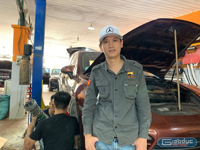 Anh Hoàng Trọng Kiên, Giám đốc Gara sửa chữa và độ xe ô tô Việt Thái. Ảnh: Nhân vật cung cấp