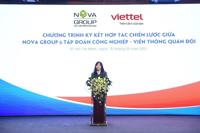 Bà Hoàng Thu Châu – Tổng Giám đốc NovaGroup khẳng định tầm quan trọng của các giải pháp chuyển đổi số bởi đó là xu hướng tất yếu của tương lai.