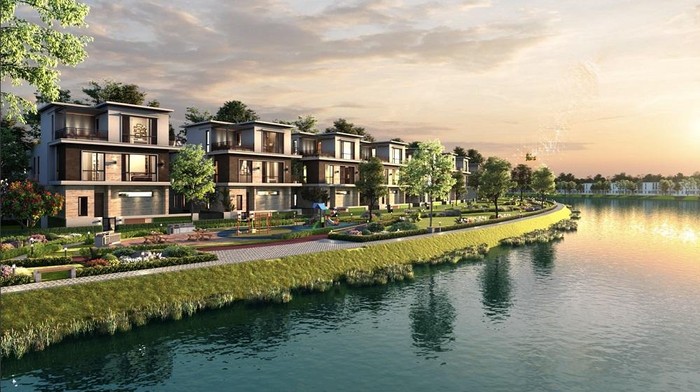 Không gian sống sinh thái tại Đô thị đảo Phượng Hoàng thuộc dự án Aqua City (Đồng Nai).