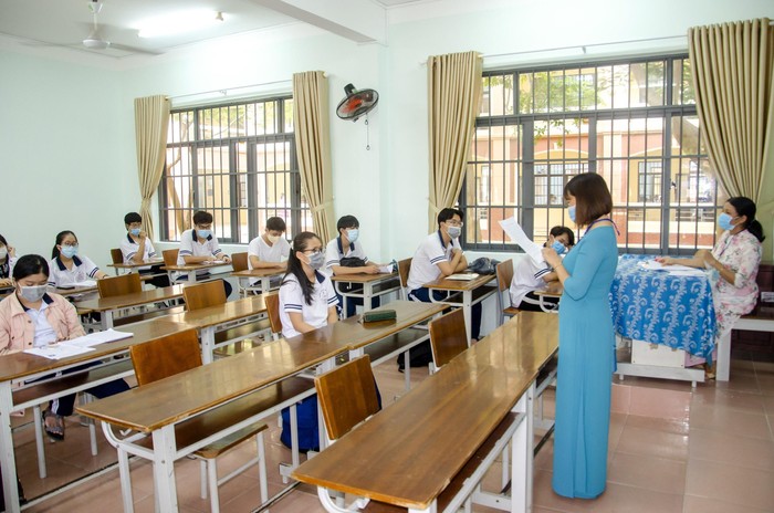 Thí sinh dự thi tốt nghiệp Trung học phổ thông năm 2021 tại Vũng Tàu. (Ảnh minh hoạ: baobariavungtau.com.vn)