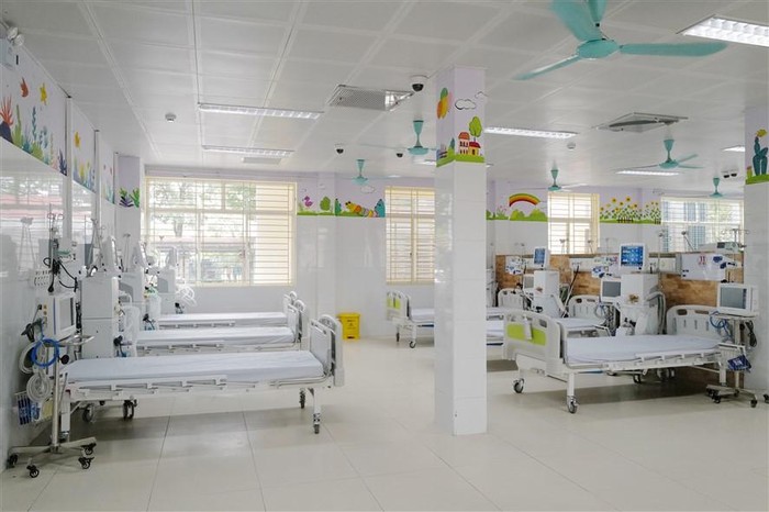 Trung tâm Hồi sức tích cực điều trị bệnh nhân Covid-19 nặng tại Bắc Ninh.