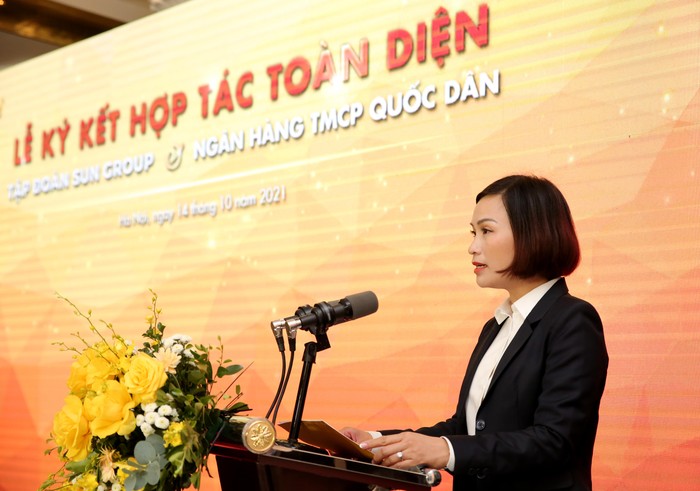 Bà Bùi Thị Thanh Hương - Chủ tịch Hội đồng quản trị Ngân hàng Thương mại cổ phần Quốc Dân