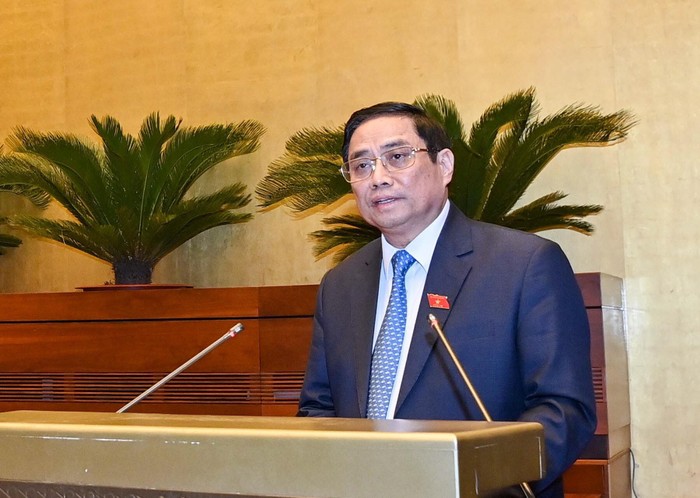 Thủ tướng Phạm Minh Chính: Tình hình kinh tế xã hội tháng 10 chuyển biến tích cực và có nhiều điểm khởi sắc hơn so với tháng trước. Ảnh VGP/Nhật Bắc
