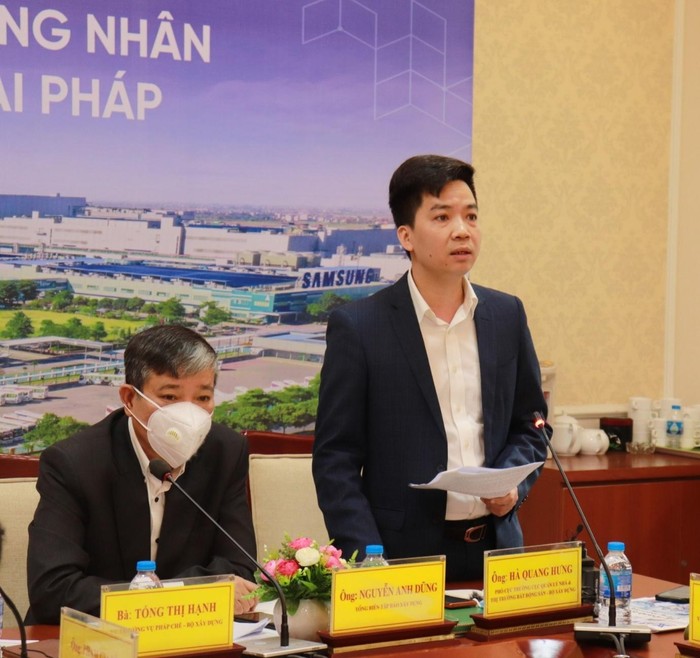 Ông Hà Quang Hưng – Phó Cục trưởng Cục Quản lý nhà và thị trường bất động sản (Bộ Xây dựng). Ảnh: Báo Xây dựng.
