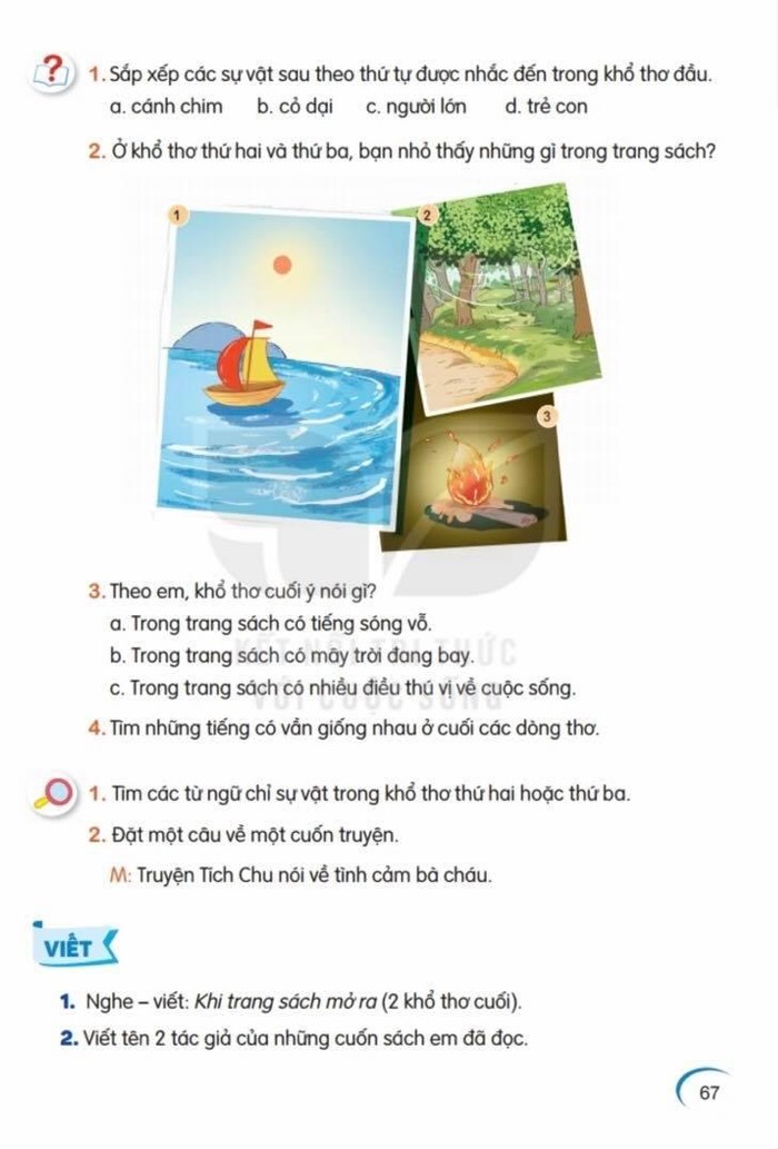 Bài thơ “Khi trang sách mở ra” trong sách Tiếng Việt 2 tập 1, bộ Kết nối tri thức với cuộc sống