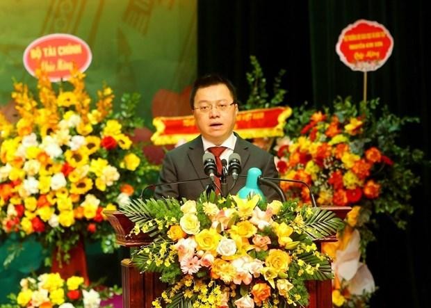 Ông Lê Quốc Minh, Chủ tịch Hội Nhà báo Việt Nam phát biểu tại Đại hội. (Ảnh: TTXVN)