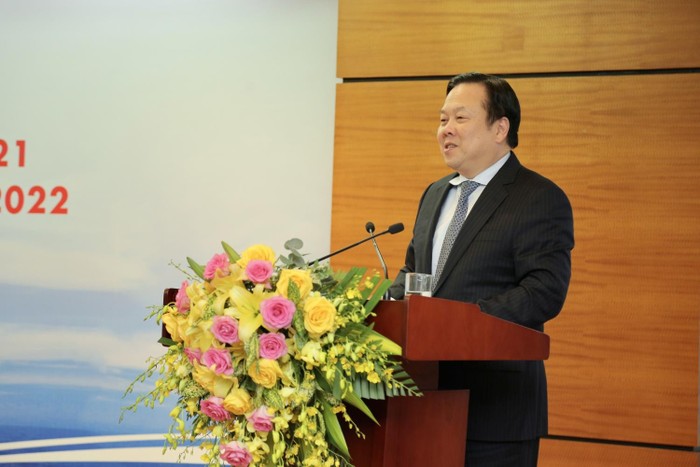 Đồng chí Nguyễn Hoàng Anh - Ủy viên Trung ương Đảng, Chủ tịch Ủy ban Quản lý vốn nhà nước tại doanh nghiệp phát biểu chỉ đạo tại Hội nghị