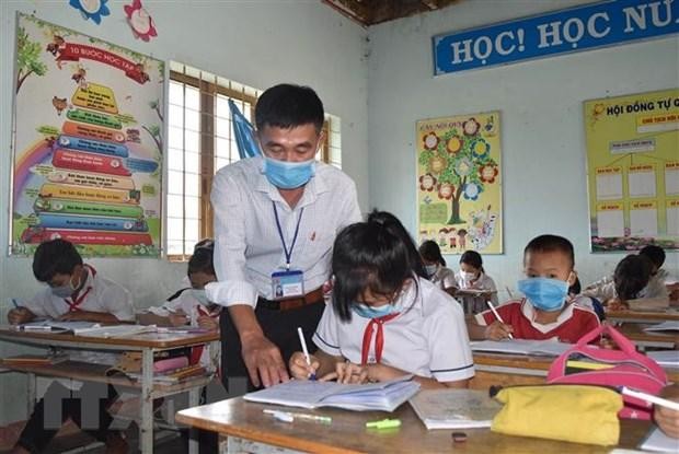 Tỉnh Đắk Nông ưu tiên tập trung nguồn lực phát triển giáo dục ở vùng đồng bào dân tộc thiểu số, vùng sâu, vùng kinh tế - xã hội đặc biệt khó khăn. (Ảnh: Nguyên Dung/TTXVN)