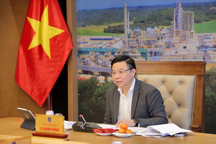 Tổng giám đốc Petrovietnam Lê Mạnh Hùng phát biểu kết luận Hội nghị
