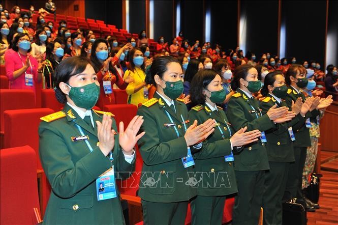 Đại biểu quân đội dự đại hội. Ảnh: Minh Đức/TTXVN